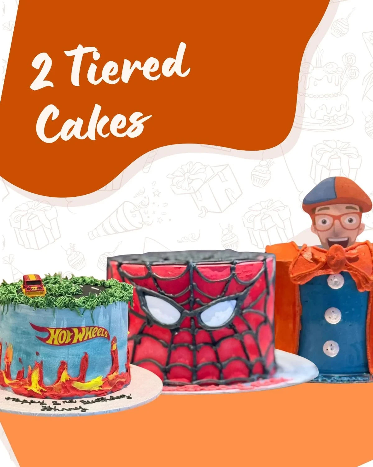 Two tiered cakes