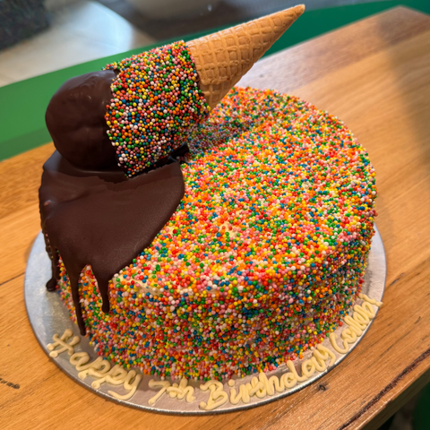 100s and 1000s Confetti Melting Cone