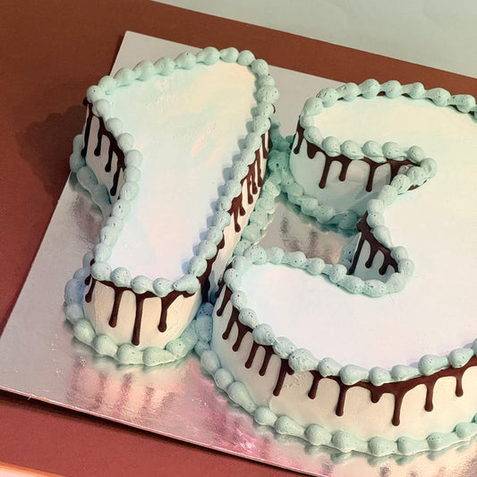 close up of the Number 3 Ice Cream Cake featuring a playful number-shaped design for a child’s third birthday celebration in Adelaide.