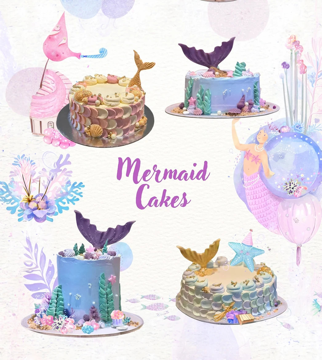 Mermaid cakes
